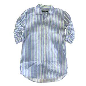 Vintage Lauren Ralph Lauren Sleep Shirt / Dress Button Down Women's‎ Size Small